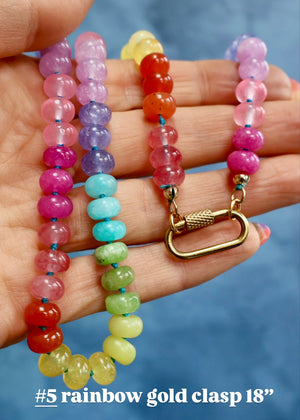 Day Tripper Knotted Rainbow Necklaces