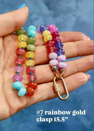 Day Tripper Knotted Rainbow Necklaces