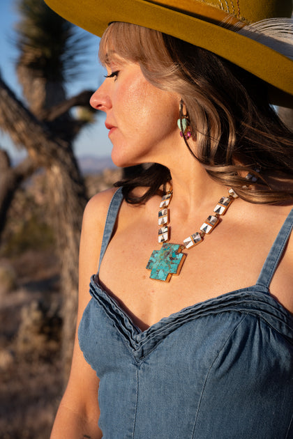 Desert Bloom Cross Necklace