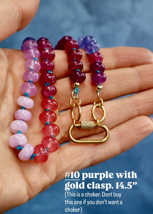 Day Tripper Knotted Rainbow Necklaces