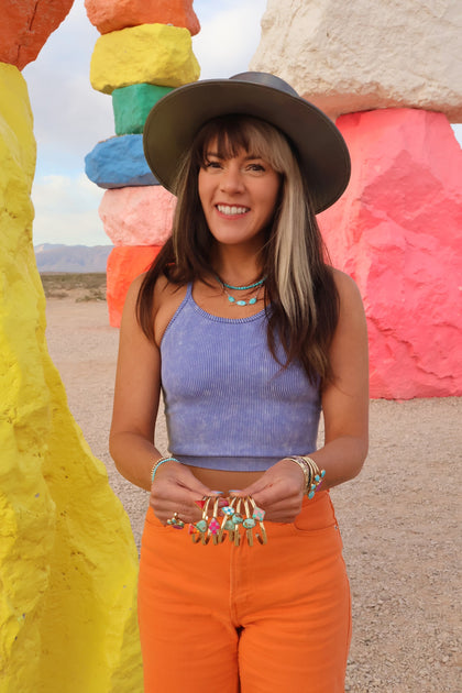 Checkerboard Stacker Cuff Bracelet