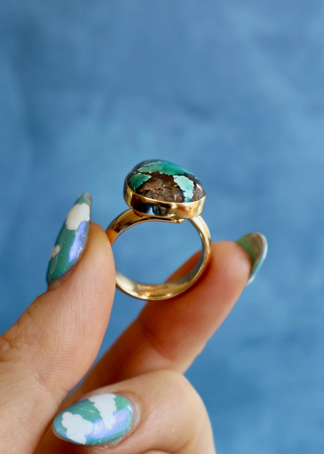Cloud Mountain Turquoise Ring HP66