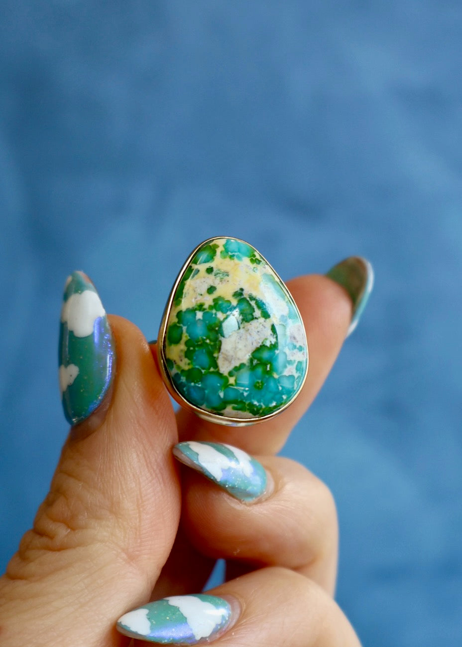 Sonoran Gold Turquoise Ring HP68