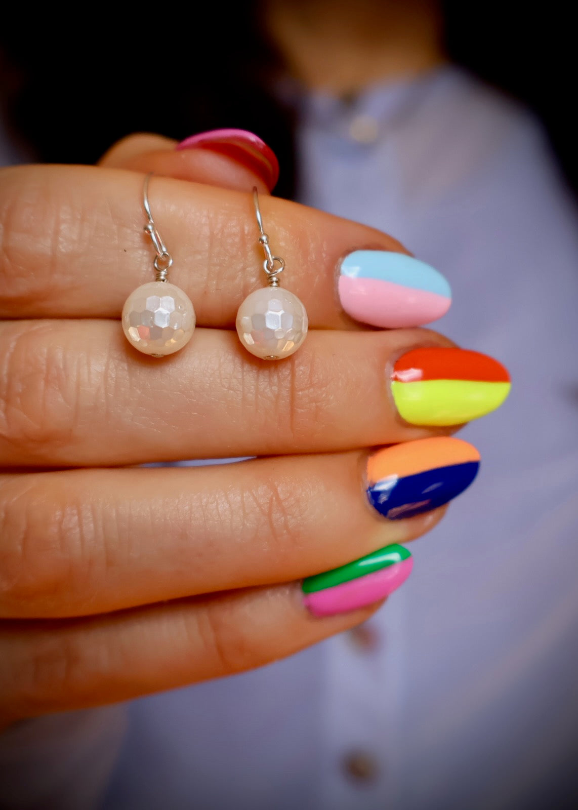 Disco-Pearl Earring HE37