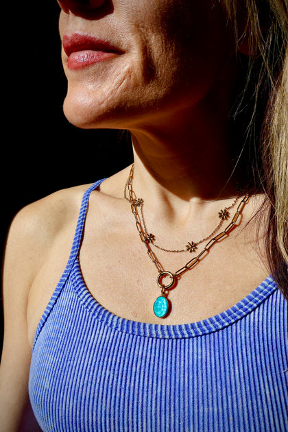 Chalcedony Crystal Doublet Charm