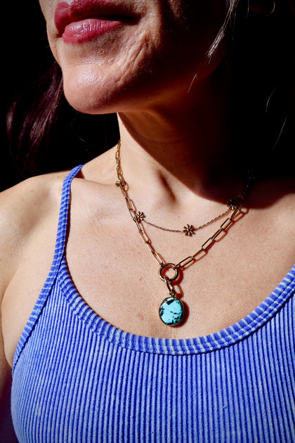 Cloud Mountain Turquoise Pendant