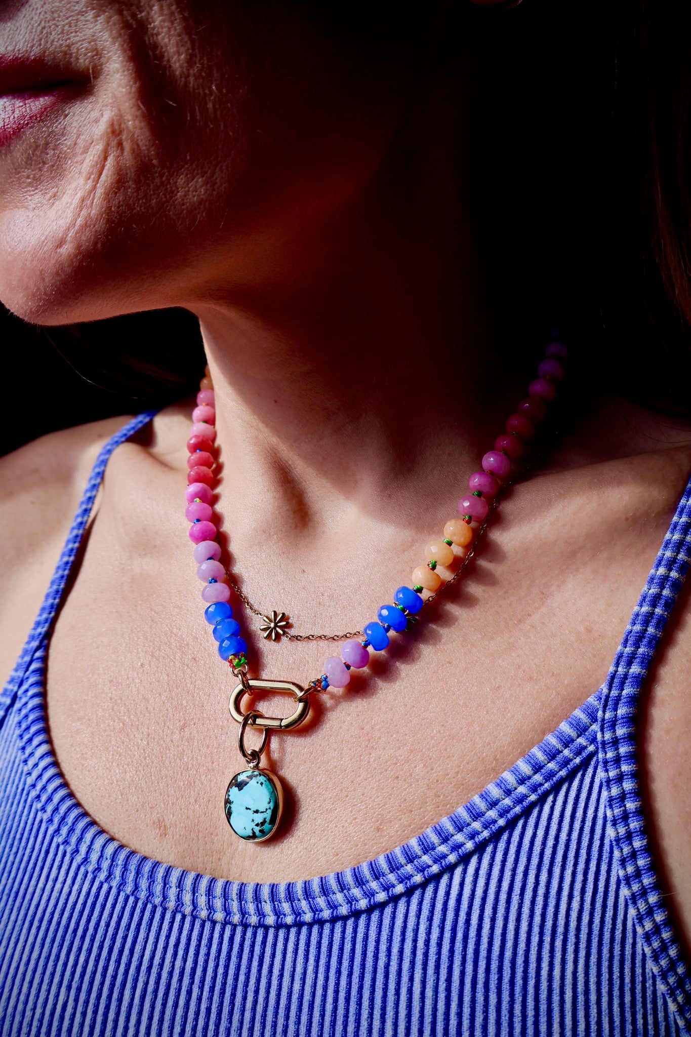 Cloud Mountain Turquoise Pendant HE41