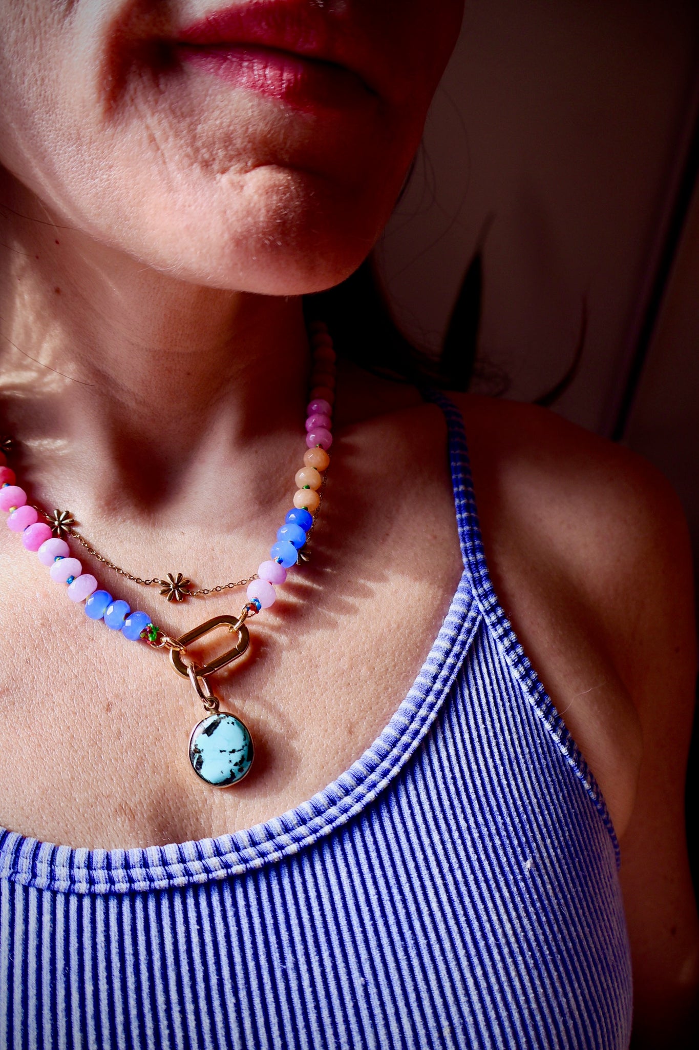 Cloud Mountain Turquoise Pendant HE41