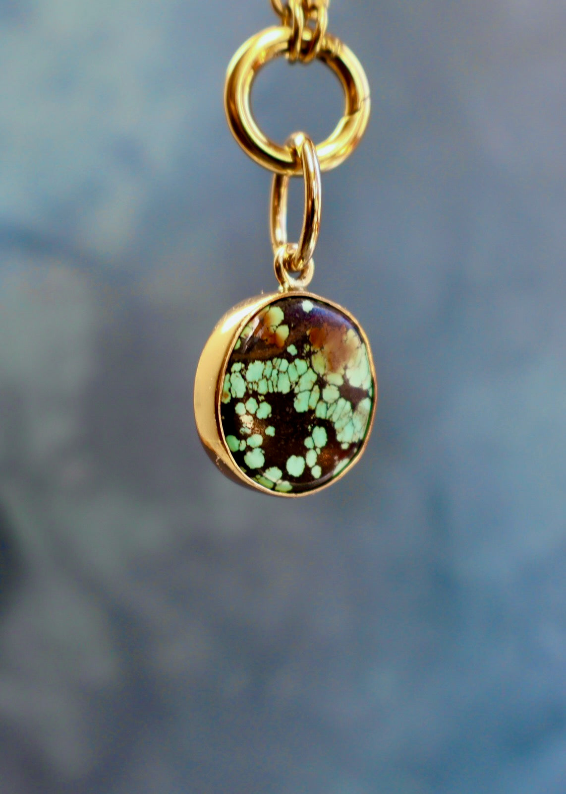 Cloud Mountain Turquoise Pendant HE39