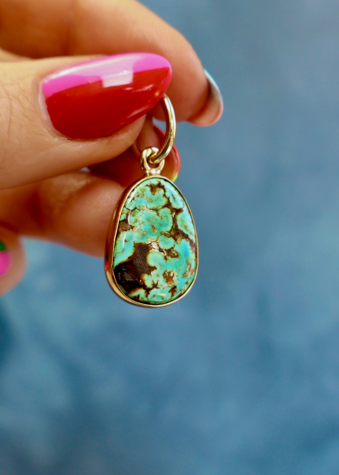 Cloud Mountain Turquoise Pendant HE40