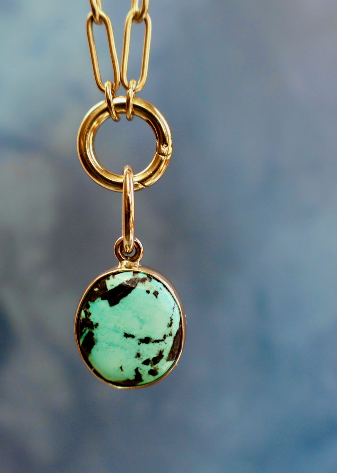 Cloud Mountain Turquoise Pendant HE41