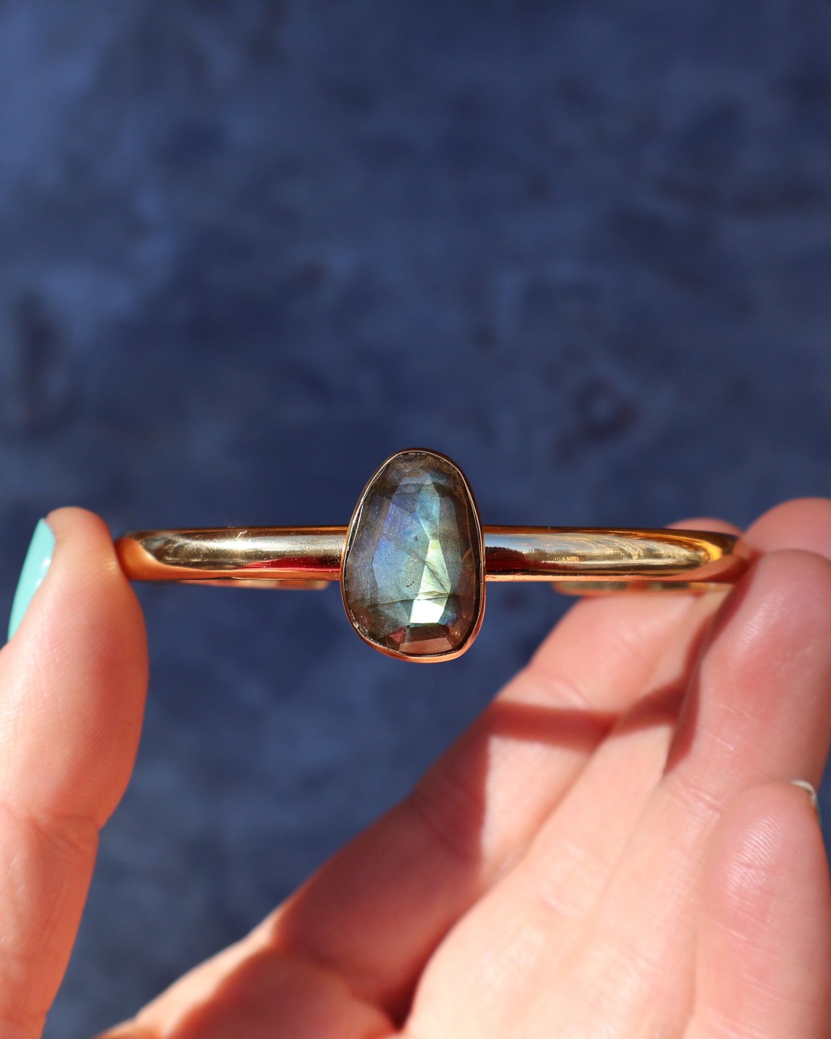 Winter Thaw Labradorite Cuff in Gold Alchemia Adjustable WT29