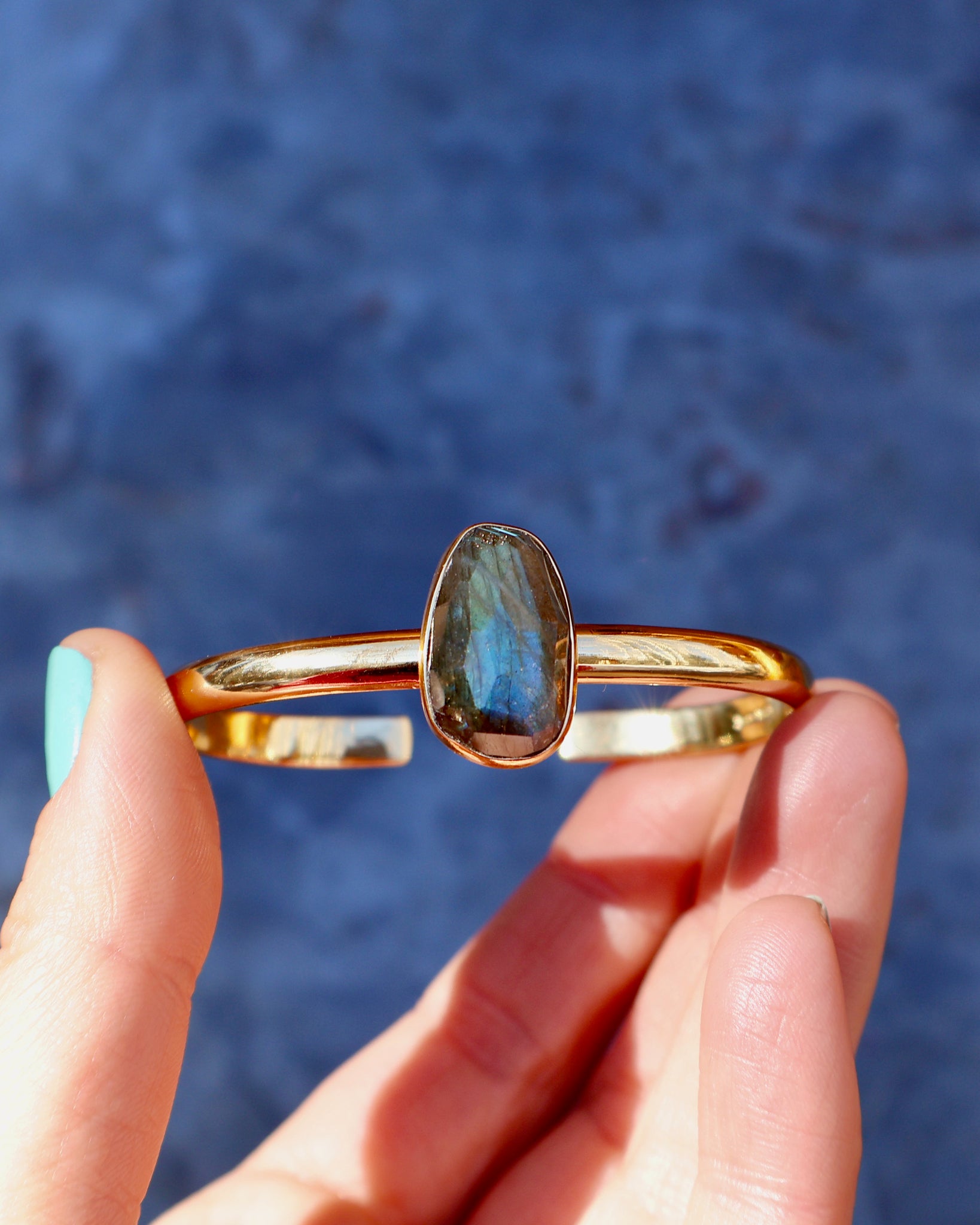 Winter Thaw Labradorite Cuff in Gold Alchemia Adjustable WT30