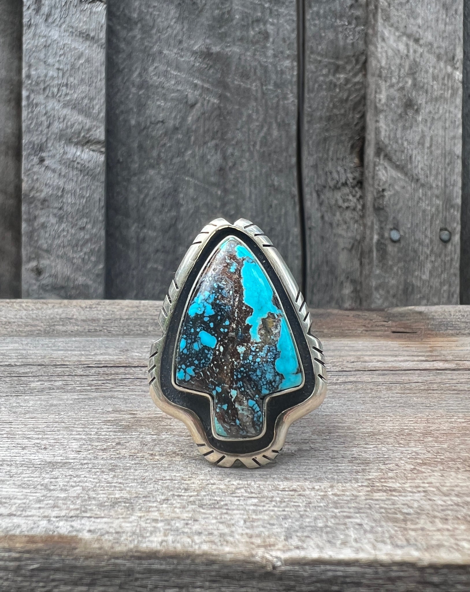 Azurite Arrow Ring in Sterling Silver #127