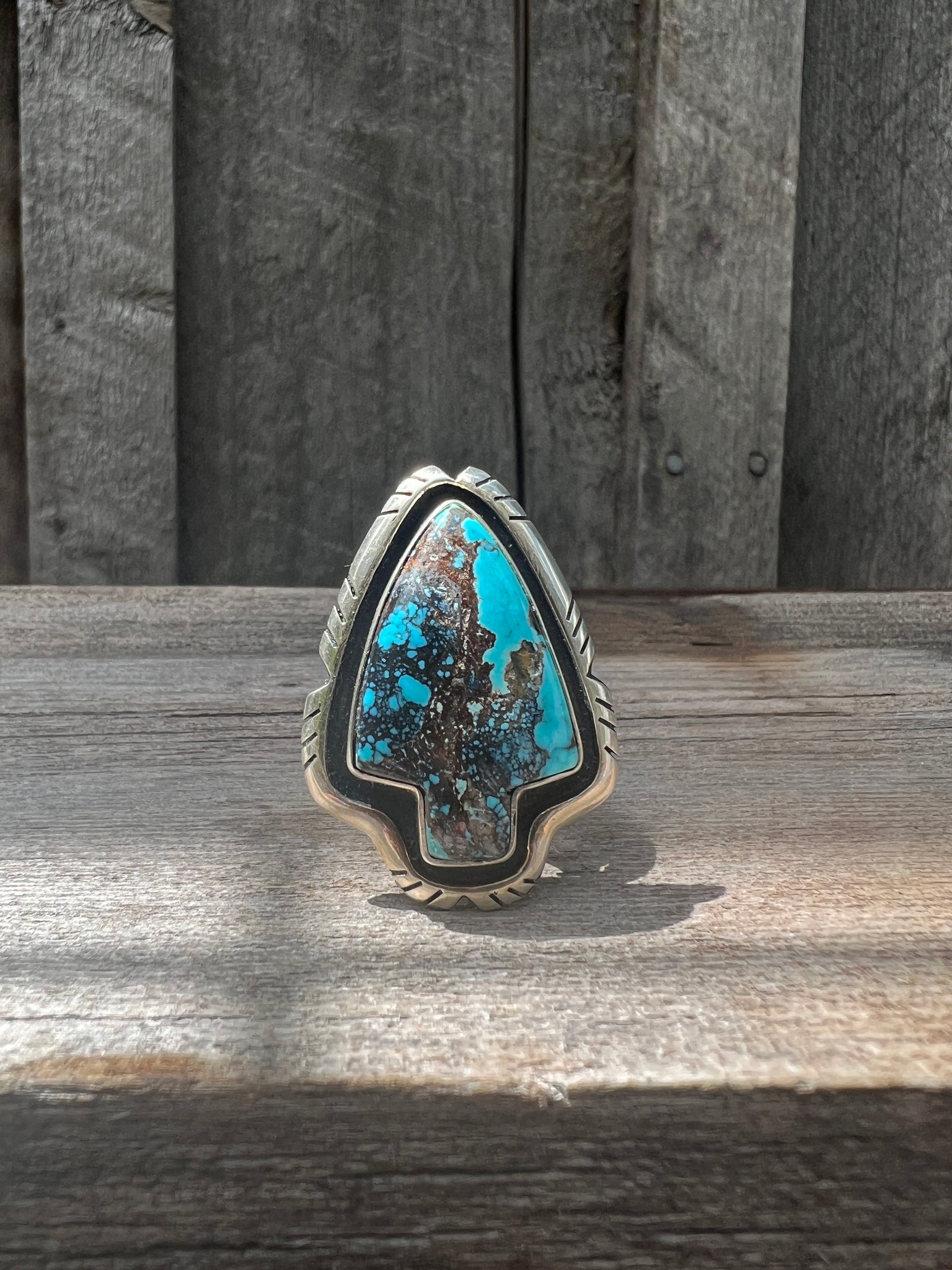 Azurite Arrow Ring in Sterling Silver #127