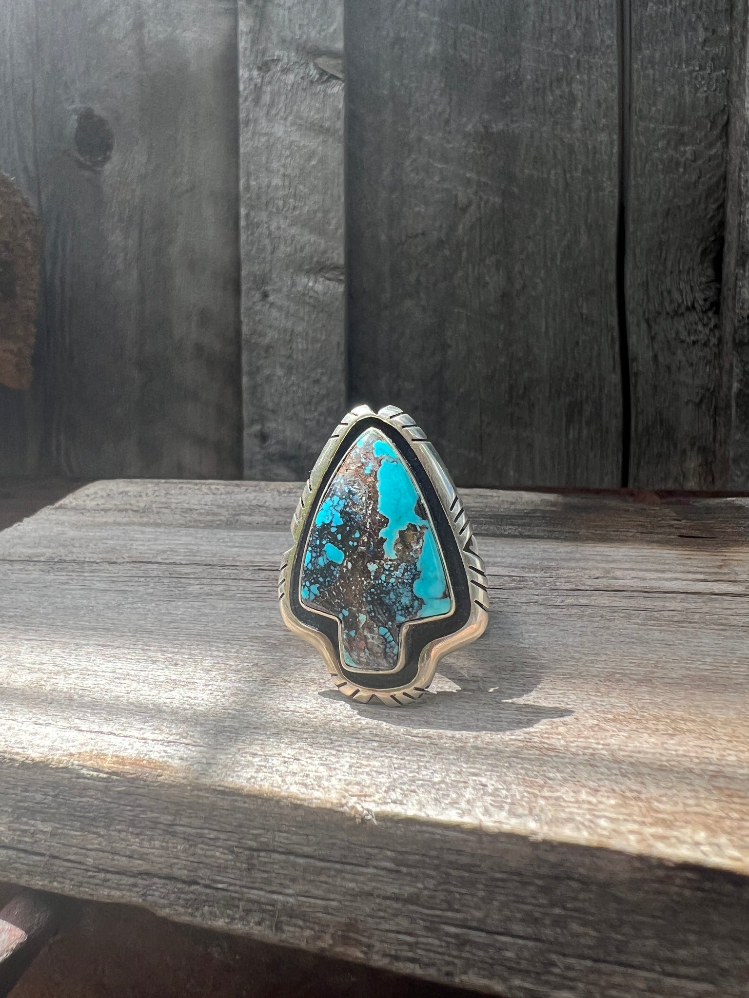 Azurite Arrow Ring in Sterling Silver #127