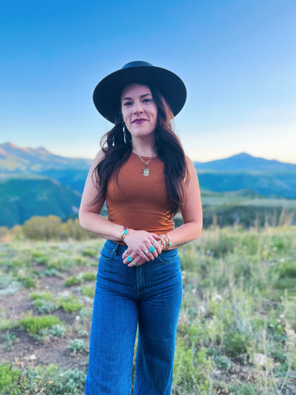 Campitos Turquoise Heart Ring Gold Alchemia Adjustable