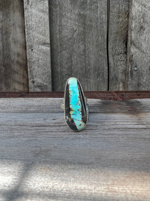 Cloud Mountain Turquoise Ring in Sterling Silver #129