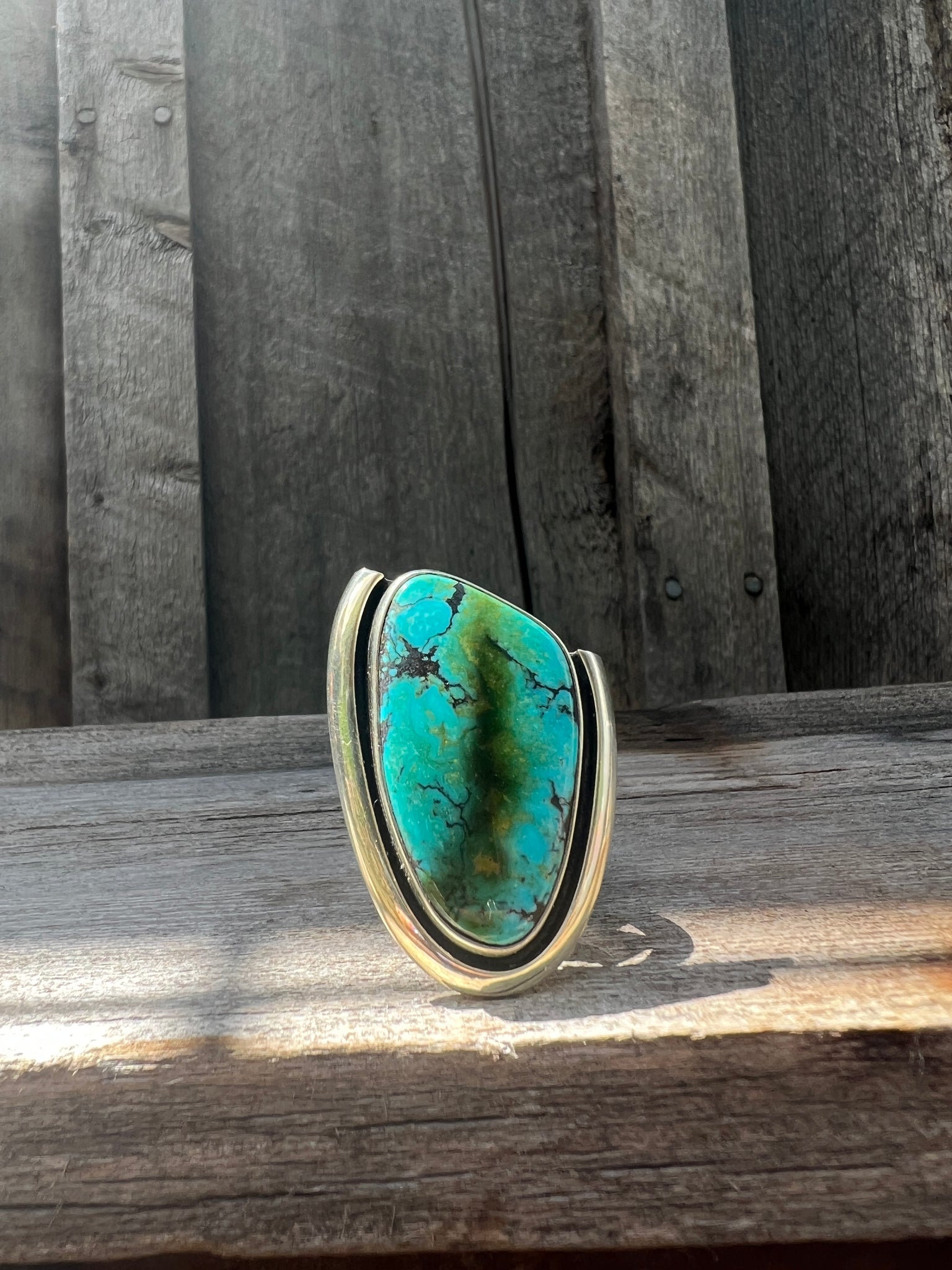 Cloud Mountain Turquoise Ring in Sterling Silver #130