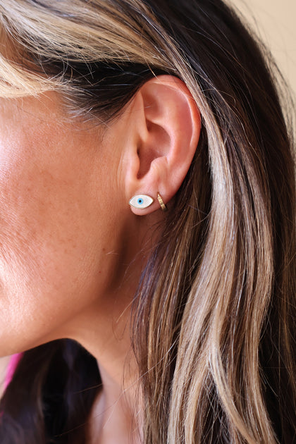 Mother of Pearl Eye Studs
