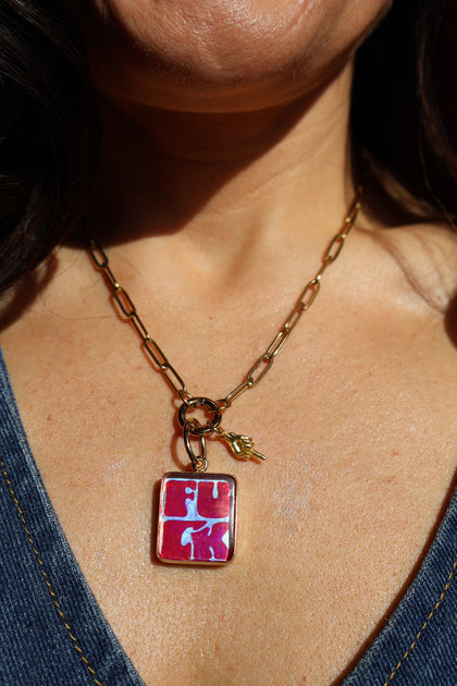 F*CK Pendant Charm