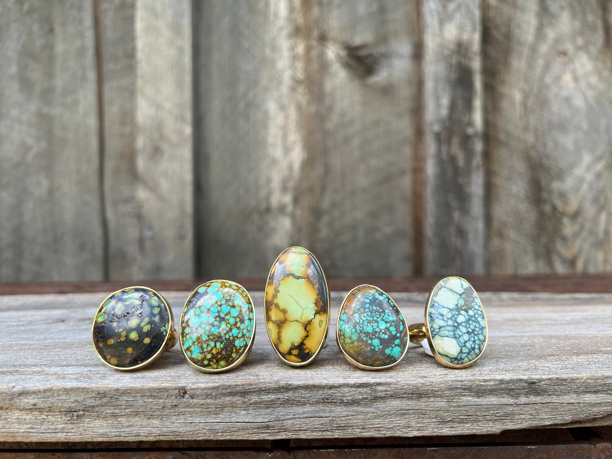 Cloud Mountain Turquoise Ring in Gold Alchemia #145