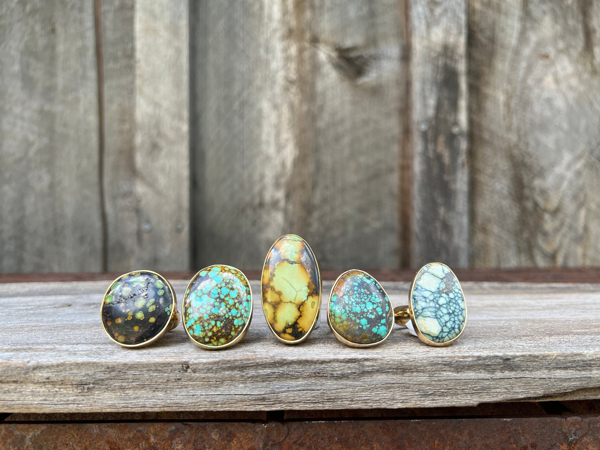 Cloud Mountain Turquoise Ring in Gold Alchemia #144