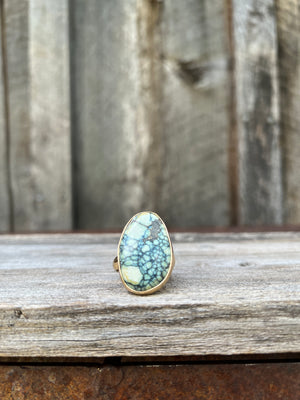 Varascite Ring in Gold Alchemia #143