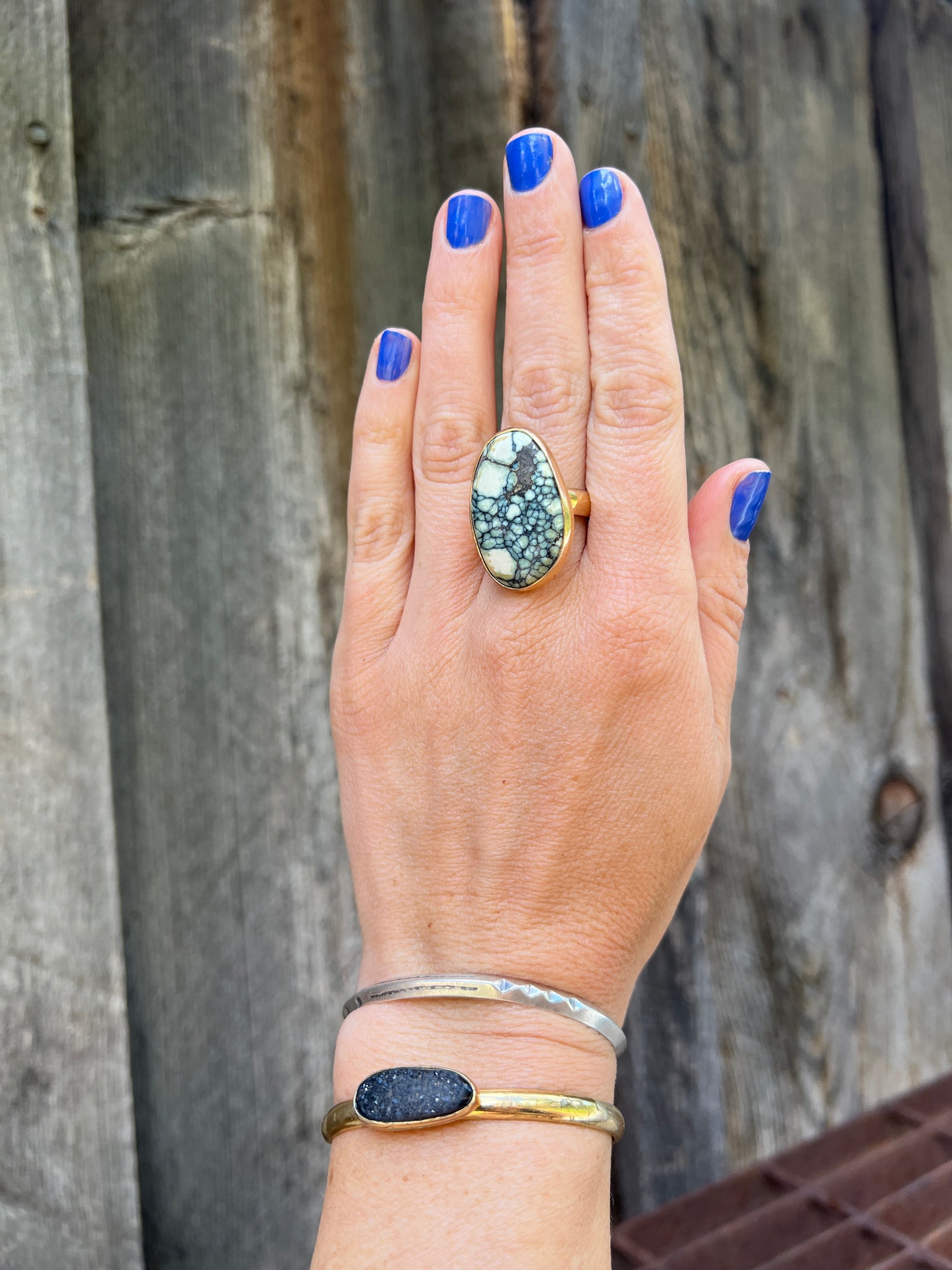 Varascite Ring in Gold Alchemia #143