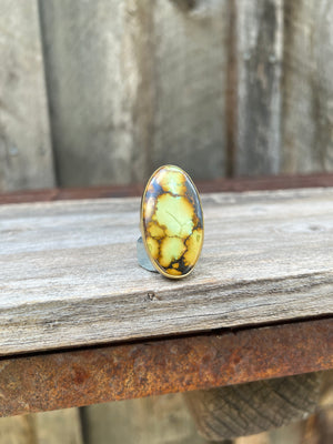 Cloud Mountain Turquoise Ring in Gold Alchemia #145