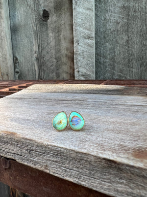 Sterling Opal Stud in Gold Alchemia #117