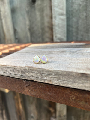 Sterling Opal Stud in Gold Alchemia #119