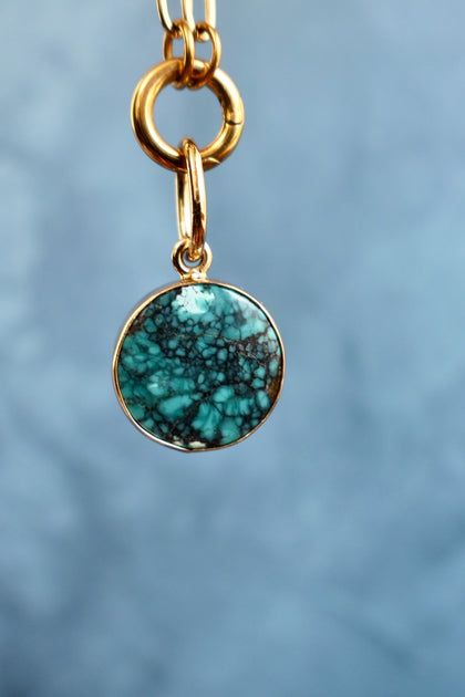 Cloud Mountain Turquoise Pendant Charm