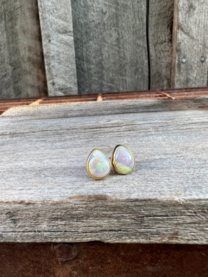 Sterling Opal Stud in Gold Alchemia #119