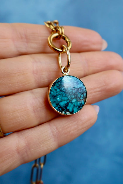 Cloud Mountain Turquoise Pendant Charm