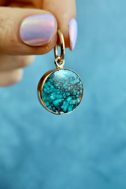 Cloud Mountain Turquoise Pendant Charm