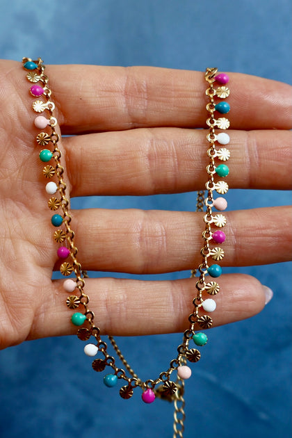 Rainbow Enamel Chain