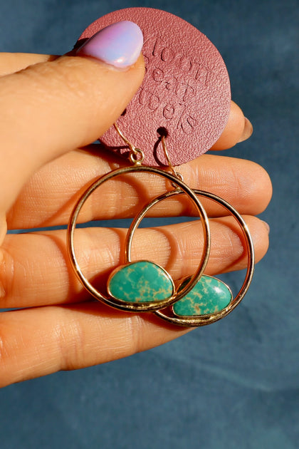 Campitos Turquoise Hoop Earrings
