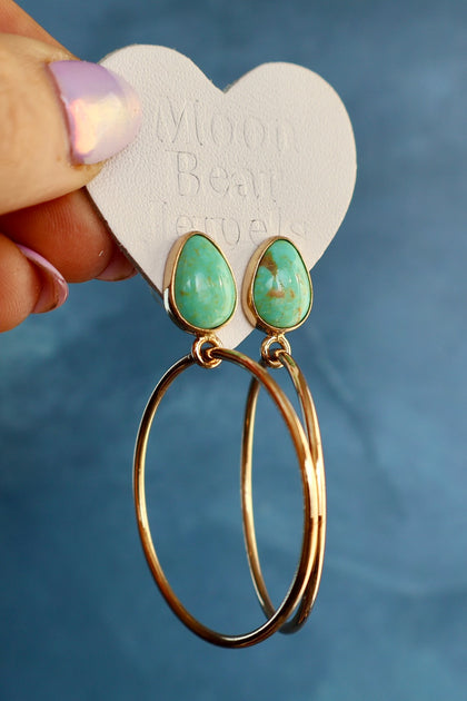 Campitos Turquoise Hoop Earrings