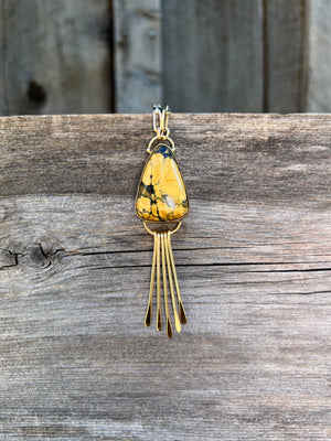 Yellow Cloud Mountain Fringe Necklace in Gold Alchemia  #166