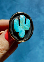 Saguaro Cactus Shadowbox Ring
