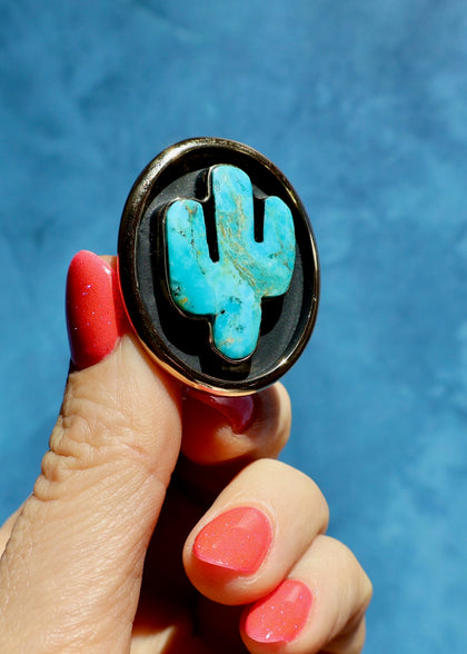 Saguaro Cactus Shadowbox Ring