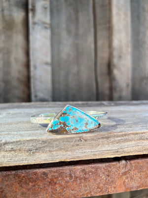 Cloud Mountain Turquoise Cuff Bracelet in Sterling Silver #181