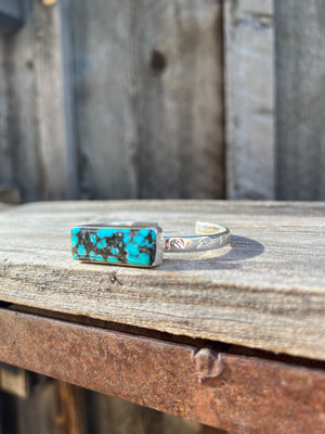 Cloud Mountain Turquoise Cuff Bracelet in Sterling Silver #183