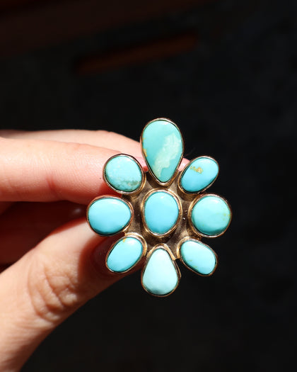 Boheme Flower Ring in Gold Alchemia- Adjustable Size