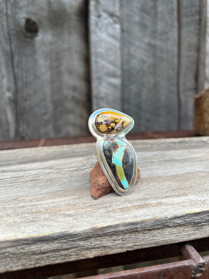 Cloud Mountain Bird Ring- Adjustable Size