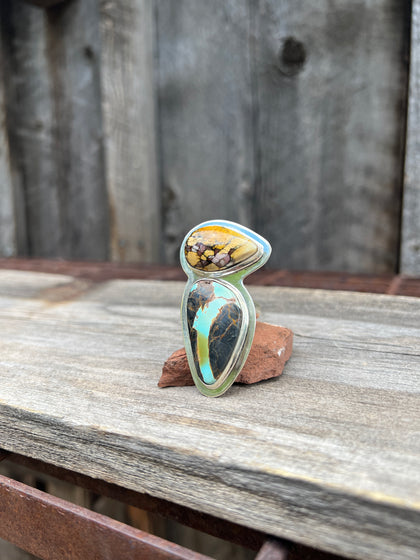 Cloud Mountain Bird Ring- Adjustable Size