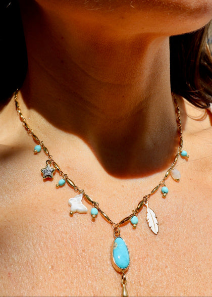 The Moon Bear Charm Necklace "The Dreamer"