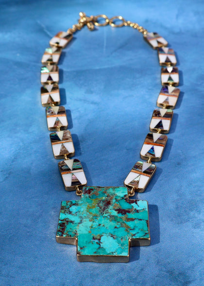 Desert Bloom Cross Necklace