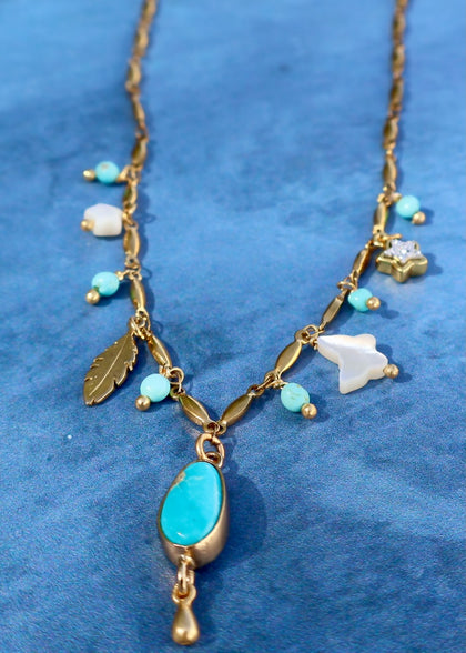 The Moon Bear Charm Necklace "The Dreamer"